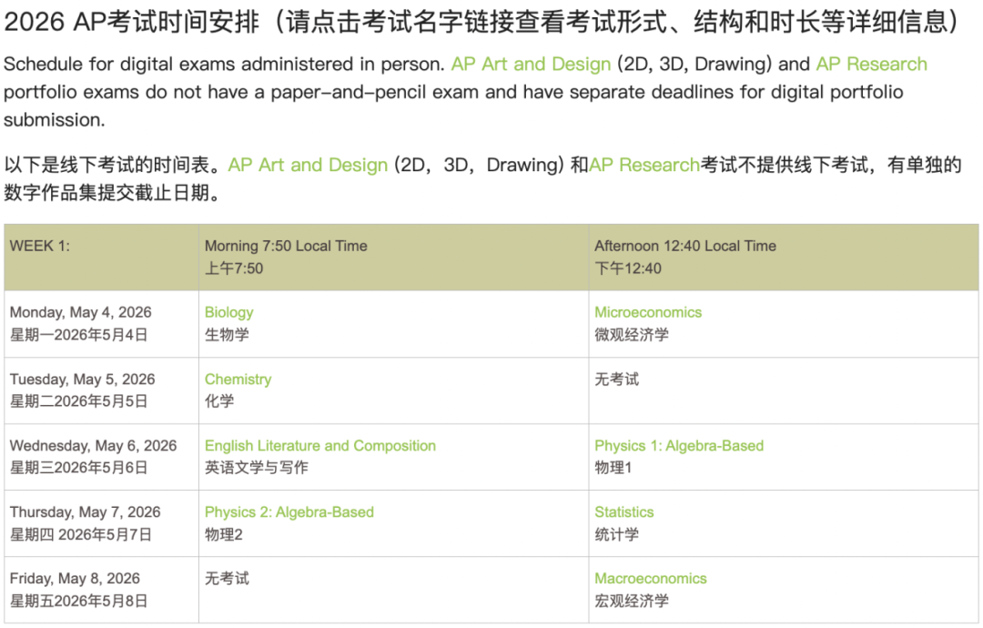 好消息！2026 年 AP 社会考生可于中国大陆直接报考