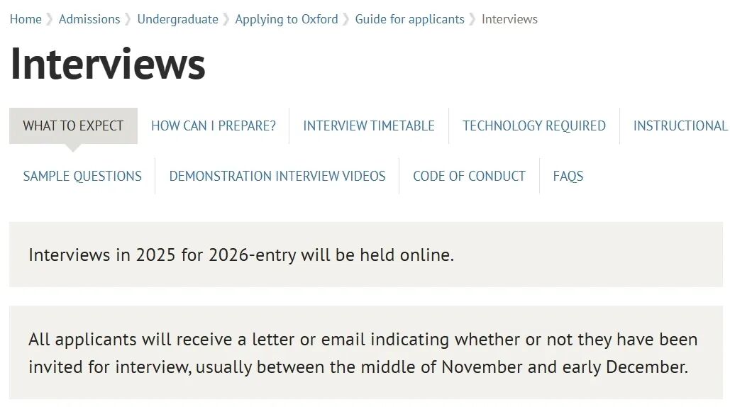 UCAS 申请时间线变动！牛津大学公布 2026 Fall 学费标准&面试时间！