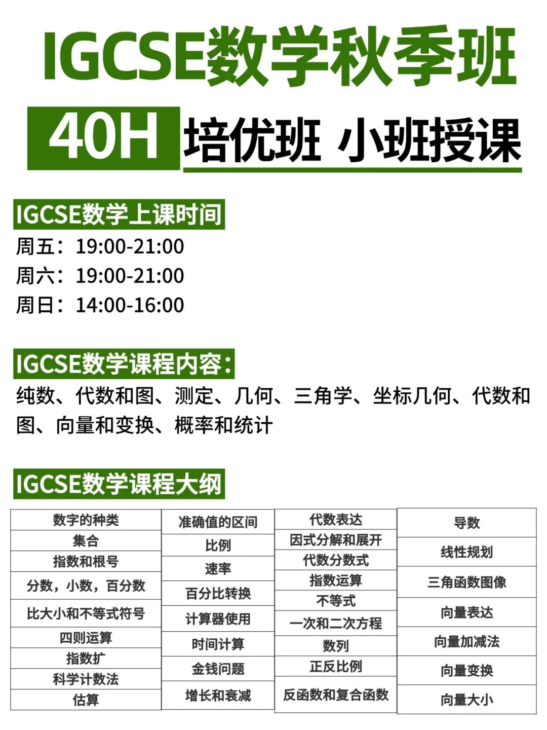 IGCSE数学0580和0606如何选择？一文说清楚！附IGCSE数学培训课程