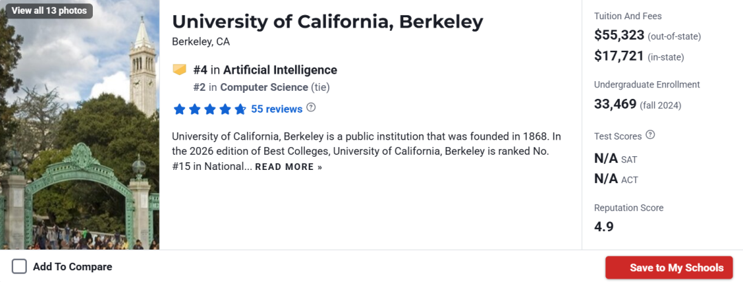 重磅发布!2026U.S.News美本AI专业排名深度解析:霸榜、黑马与未来十年的风向标! 重磅发布!2026U.S.News美本AI专业排名深度解析:霸榜、黑马与未来十年的风向标!