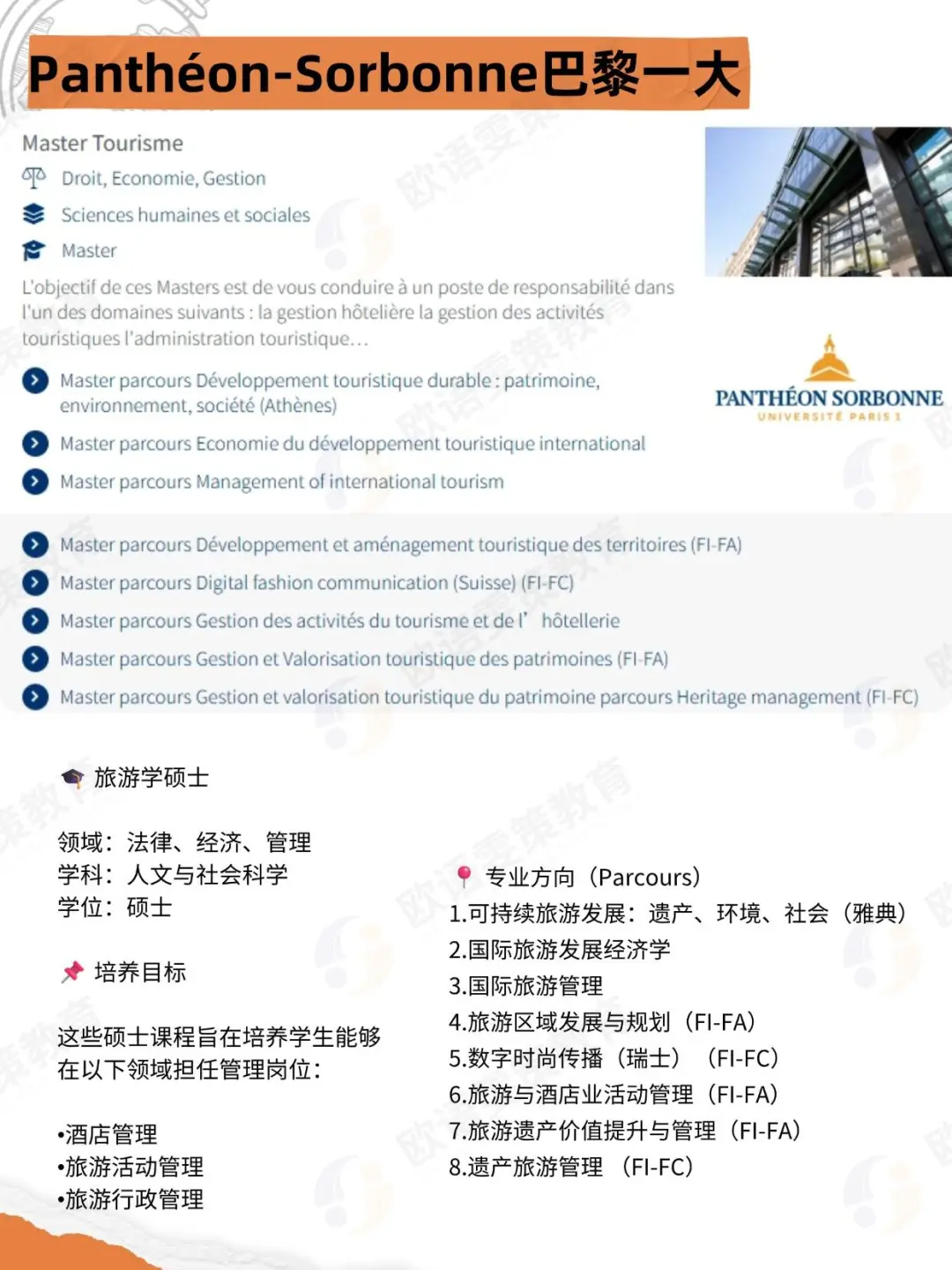 法国留学 | 热爱旅行？公立大学旅游管理专业！(图卢兹二大/蔚蓝海岸/巴黎一大/古斯塔夫埃菲尔/昂热大学/萨瓦大学）