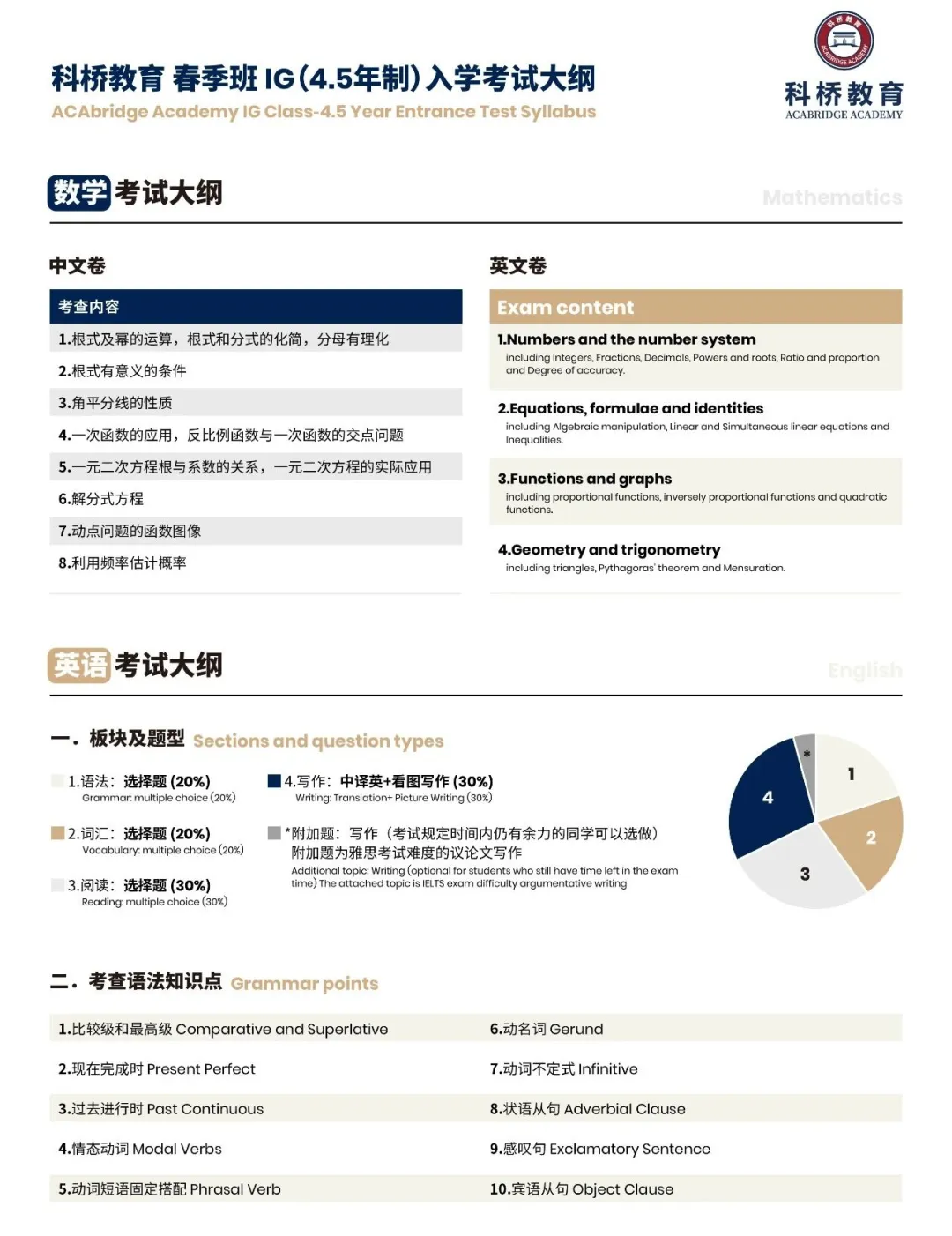 10月26日丨科桥开放日暨2026学年预录取考试通知