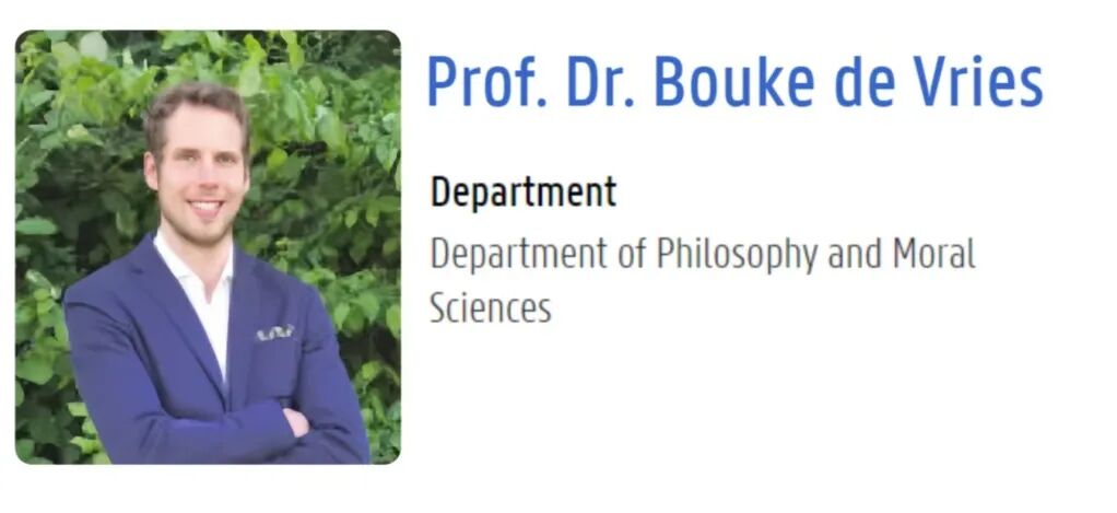 【全奖博士】比利时根特大学顶尖PhD导师招生(Bouke de Vries教授) 【全奖博士】比利时根特大学顶尖PhD导师招生(Bouke de Vries教授)