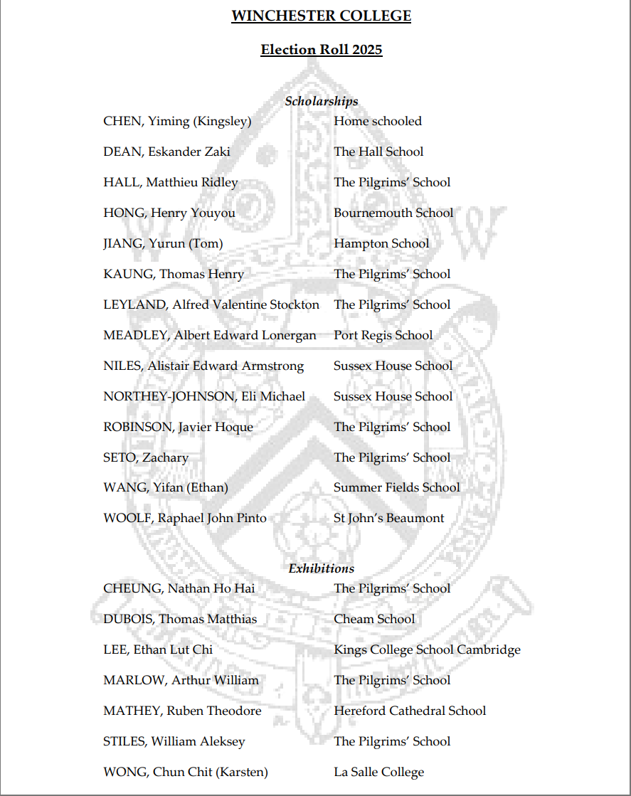 九大公学Winchester College新增奖学金，Y9/Y12可申，25%学费减免