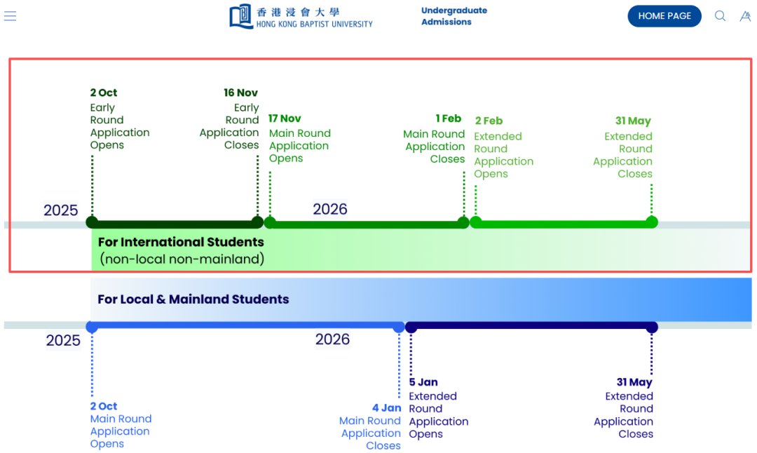 划重点！2026国际生香港八大本科申请时间线出炉！港大和港理2个时间点需特别注意！