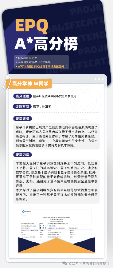 EPQ助力香港、英国、新加坡等多所顶尖名校申请!附EPQ辅导 EPQ助力香港、英国、新加坡等多所顶尖名校申请!附EPQ辅导