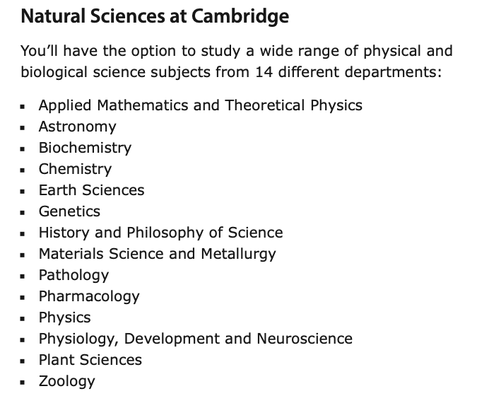 剑桥自然科学Natural Sciences面试该怎么准备? 剑桥自然科学Natural Sciences面试该怎么准备?