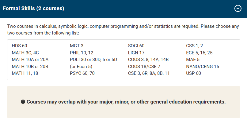 UCSD选学院终极指南 | 一篇看懂八大学院GE要求，找到最适合你的那一所！