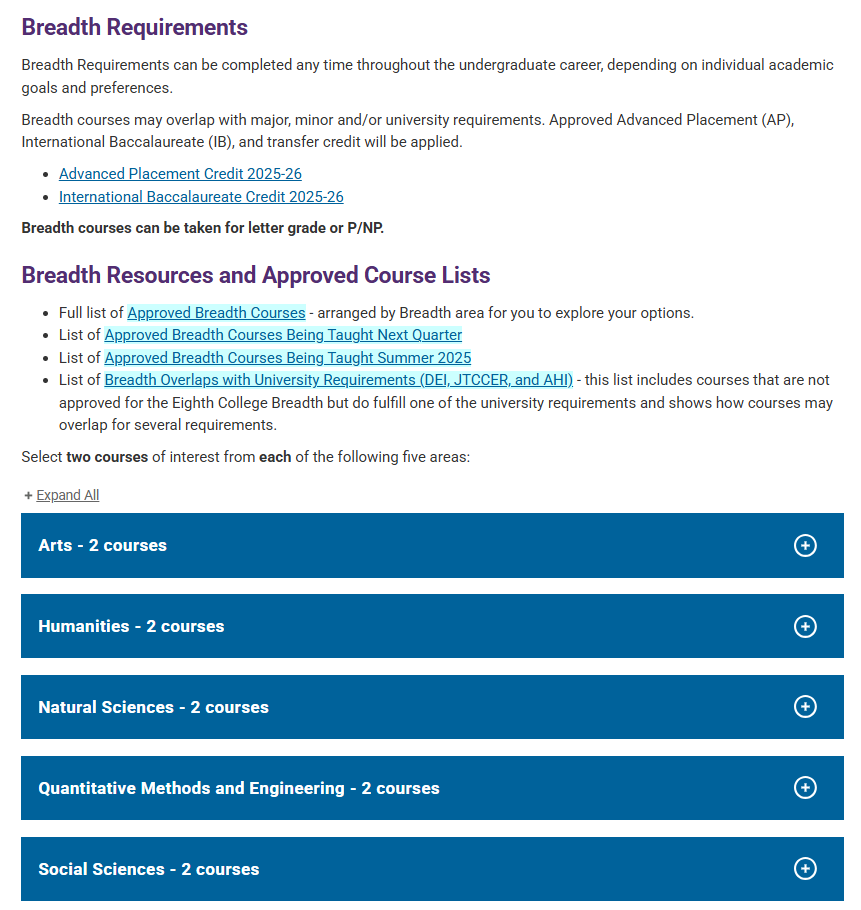 UCSD选学院终极指南 | 一篇看懂八大学院GE要求，找到最适合你的那一所！