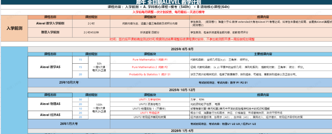 南京ALevel脱产全日制辅导-1v1个性化规划服务
