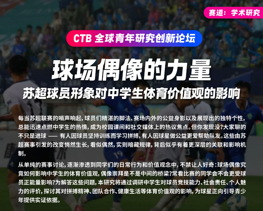 CTB竞赛课题推荐 | 文/理/商科申藤必备，前沿课题名额优先占位！