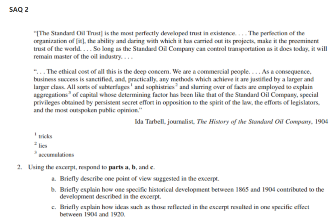 AP美国历史各章节重点