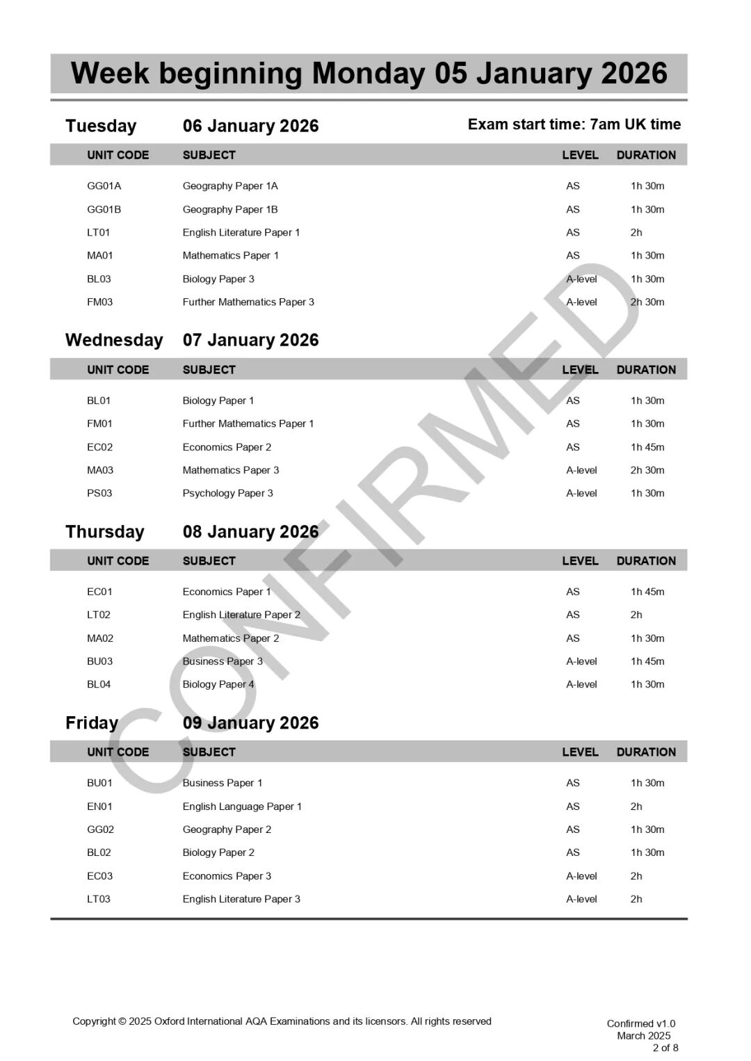 1月Alevel考生集合!爱德思 / AQA 报名不迷路,全科备考建议快冲鸭! 1月Alevel考生集合!爱德思 / AQA 报名不迷路,全科备考建议快冲鸭!