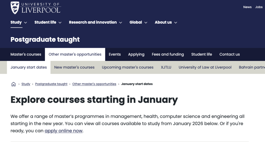 26年英国大学春季入学课程火热开放申请中！无需GAP一年，立马拿offer！
