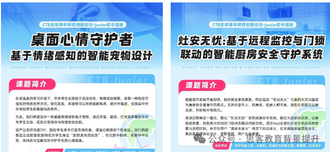 CTB Junior直通中国站啦~CTB竞赛冲奖全球站辅导来啦~附课题及组队信息