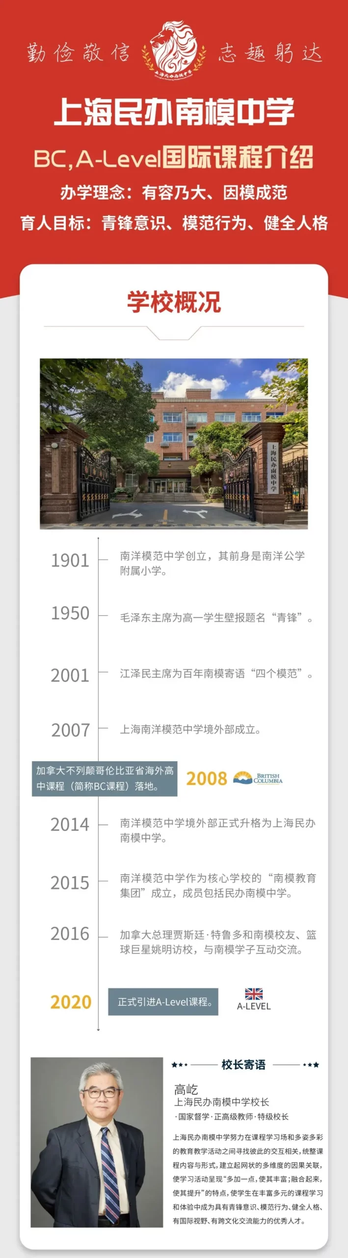 上海加拿大高中｜上海民办南模中学国际课程2026年春季招生简章！11月15日开放日报名中！