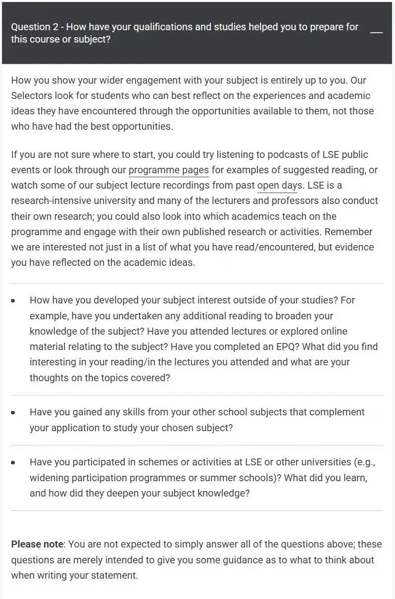 惊！LSE PS要求大改！要求宽松了？还没上传文书的26fall同学抓住机会！