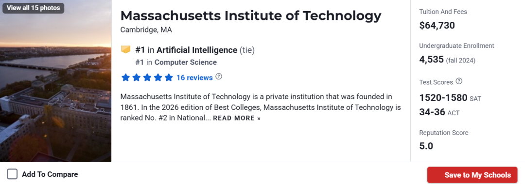 重磅发布!2026U.S.News美本AI专业排名深度解析:霸榜、黑马与未来十年的风向标! 重磅发布!2026U.S.News美本AI专业排名深度解析:霸榜、黑马与未来十年的风向标!