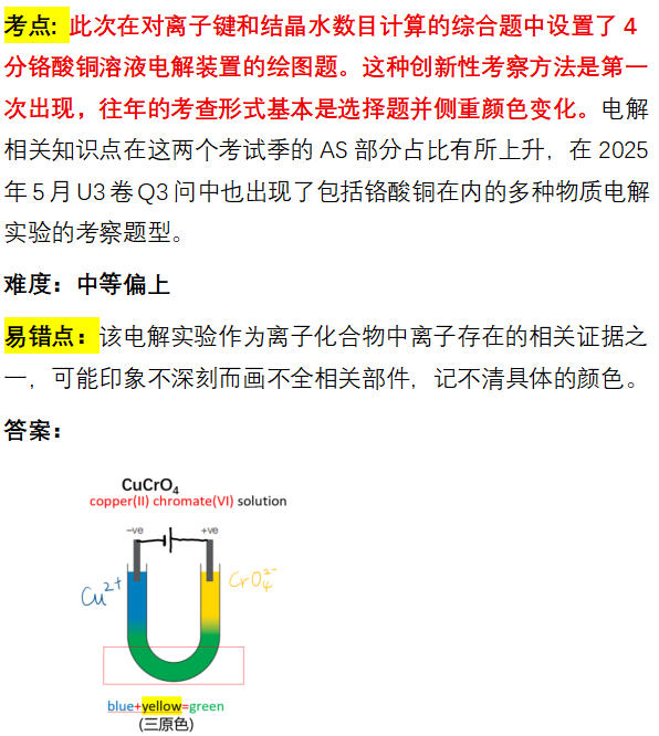 2025年秋季爱德思大考考情回顾|化学U1+U2模块真题答案及考情分析~ 2025年秋季爱德思大考考情回顾|化学U1+U2模块真题答案及考情分析~