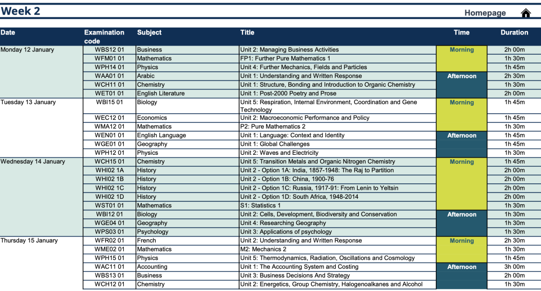 2026年留学考试时间表: SAT、AP、IB、A-Level.......