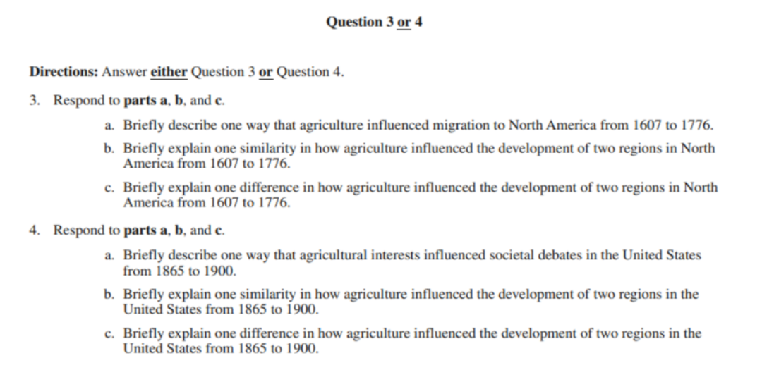 AP美国历史各章节重点