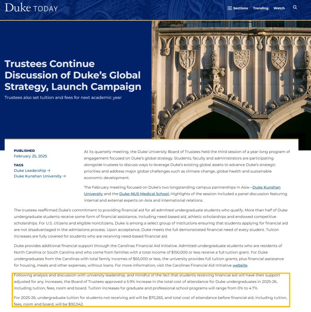 赴美留学成本再创新高!2025-2026全美TOP50大学费用汇总,一年最高超70万! 赴美留学成本再创新高!2025-2026全美TOP50大学费用汇总,一年最高超70万!