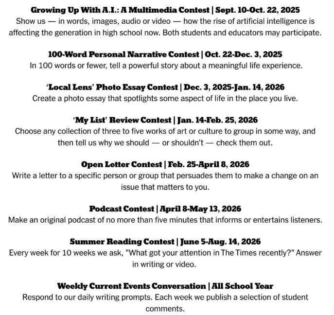 John Locke竞赛和纽约时报写作竞赛怎么选?附全年国际写作竞赛培训 John Locke竞赛和纽约时报写作竞赛怎么选?附全年国际写作竞赛培训