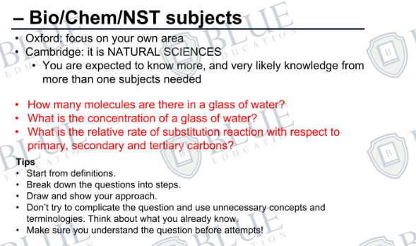 剑桥自然科学Natural Sciences面试该怎么准备? 剑桥自然科学Natural Sciences面试该怎么准备?