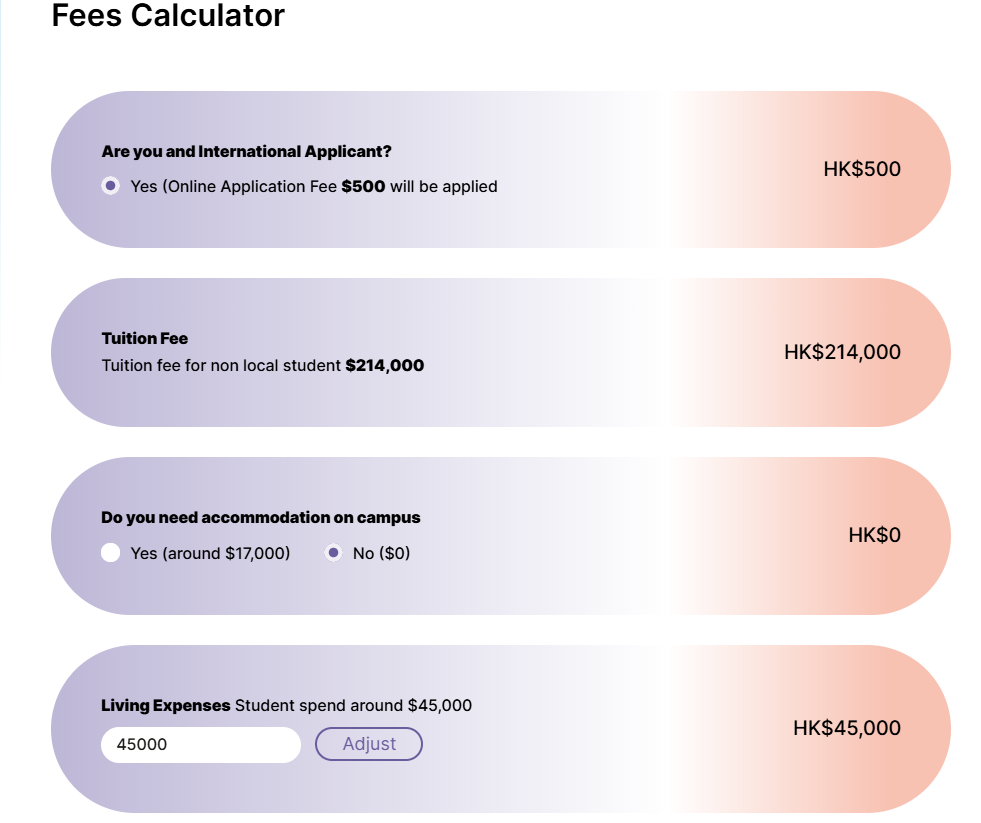 26年国际生申请香港八大高校本科费用汇总！附申请要求！