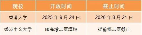 港澳升学｜2026 港澳本科申请已经开了？4校已明确报名时间！