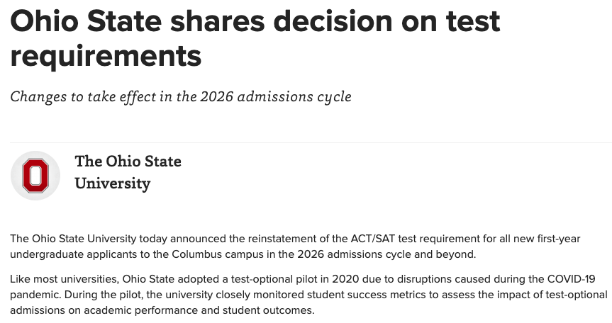 美政府出新招施压美国大学：本科申请者必须参加SAT/ACT标化考试！