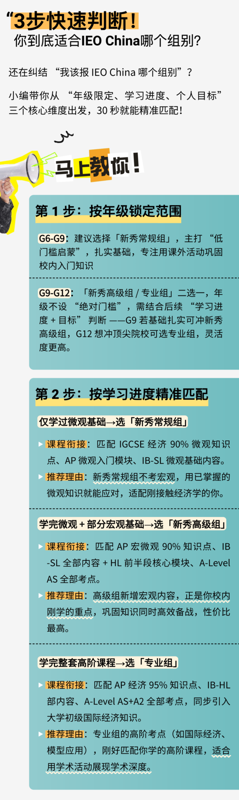 IEO China 2026｜三大组别全解析，80%+ 课程重合度让学术探索更从容