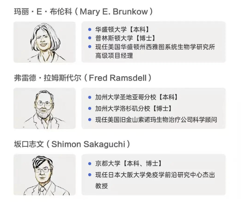 2025年诺贝尔奖得主都毕业于哪些学校？