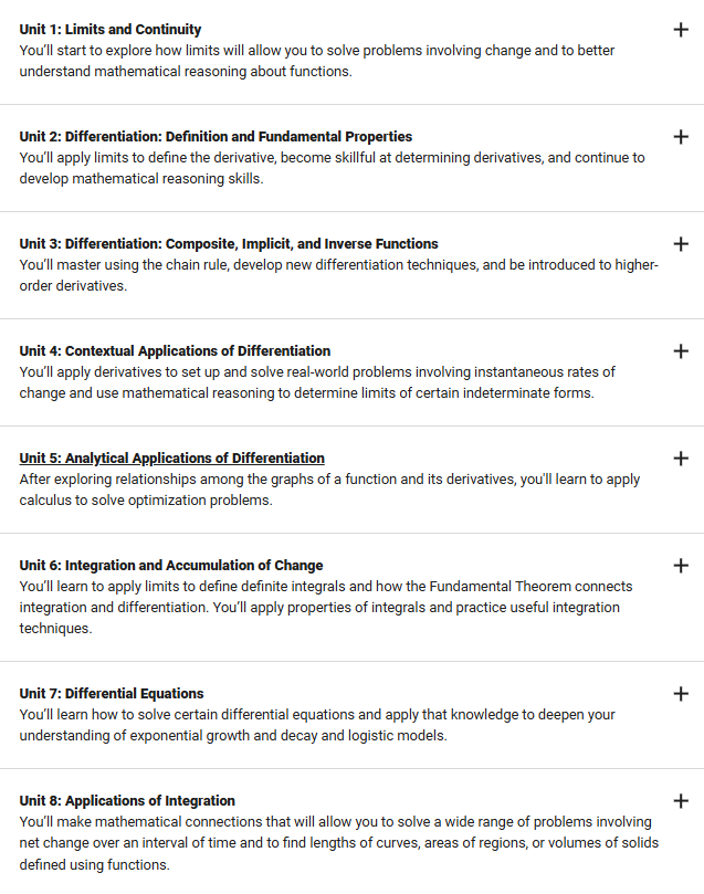 AP微积分AB/BC备考:二者区别在哪?关联性有多大?补习课程该如何选择? AP微积分AB/BC备考:二者区别在哪?关联性有多大?补习课程该如何选择?