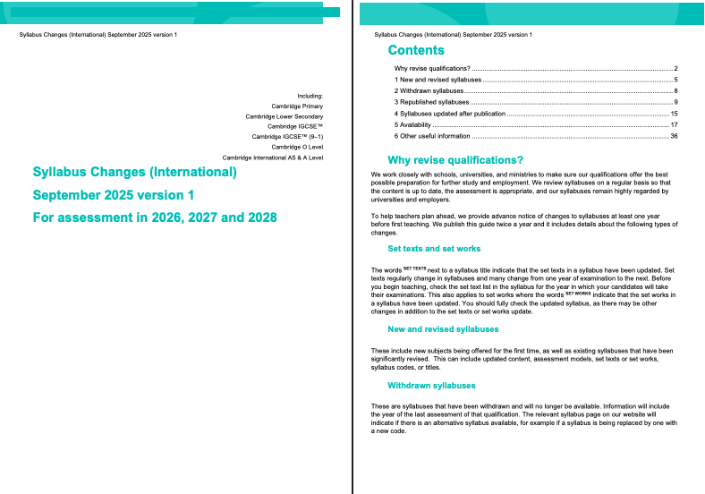 CAIE考试改革重磅来袭！新大纲、开卷考与数字化时代正式来临！IGCSE与A-Level考生需关注