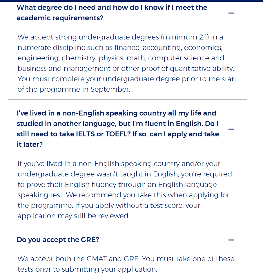 LBS三大商科硕士MFA/MIM/MAM怎么选？