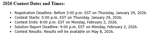 26年MCM美国大学生数学建模超全攻略:报名流程/时间线/竞赛规则/辅导安排 26年MCM美国大学生数学建模超全攻略:报名流程/时间线/竞赛规则/辅导安排