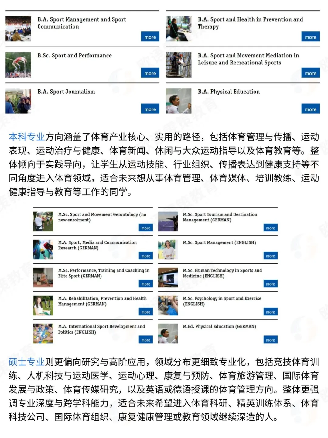 德国留学 | 科隆体育大学 (本硕专业/体侧）每多坚持一秒，未来都会为你让路一公里。