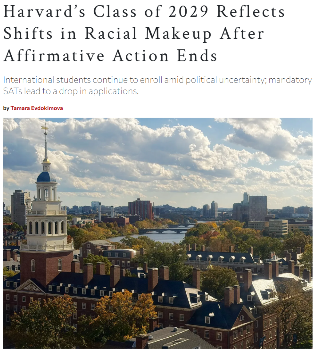 哈佛、MIT 2029届最新录取数据出炉：亚裔比例飙升 国际生竞争进入“硬刚时代”！