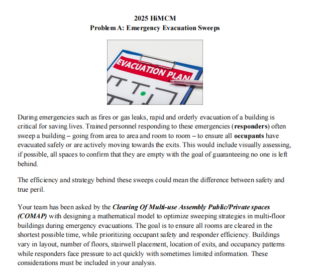 2025年HIMCM美国中学数学建模竞赛已放题!O奖导师带来独家破题分析! 2025年HIMCM美国中学数学建模竞赛已放题!O奖导师带来独家破题分析!