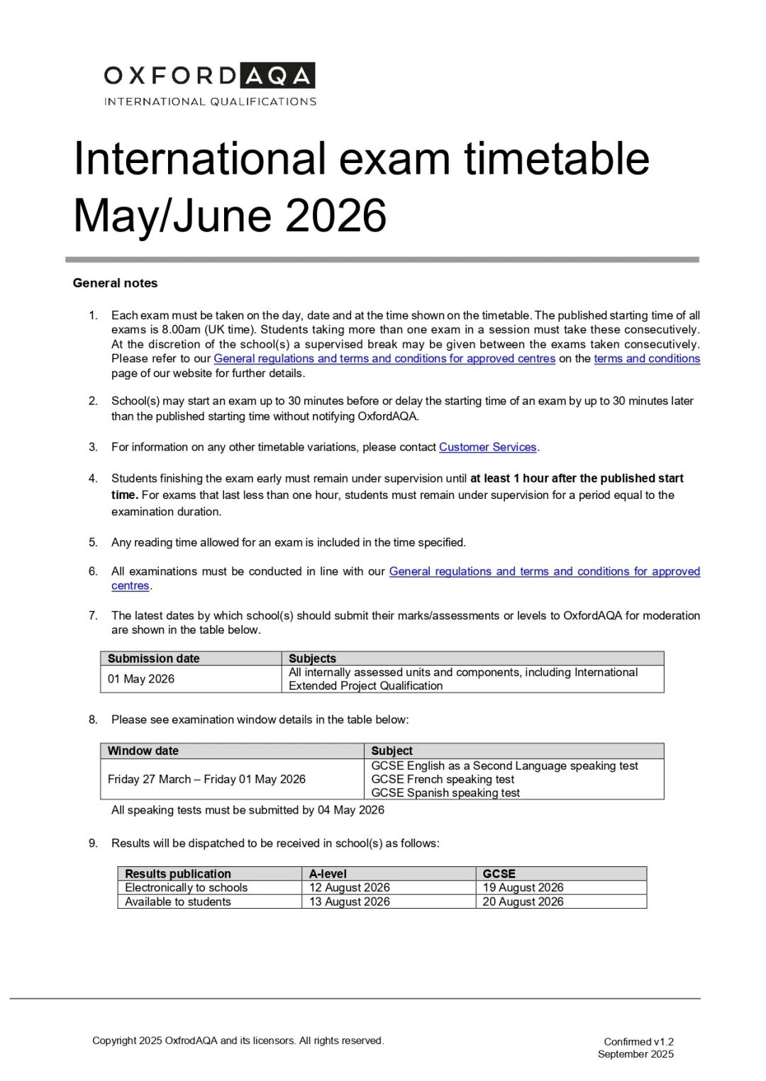 终于!CIE正式公布2026夏季A-level&IG大考时间表,开考时间提前!至此三大国际考局已集齐! 终于!CIE正式公布2026夏季A-level&IG大考时间表,开考时间提前!至此三大国际考局已集齐!