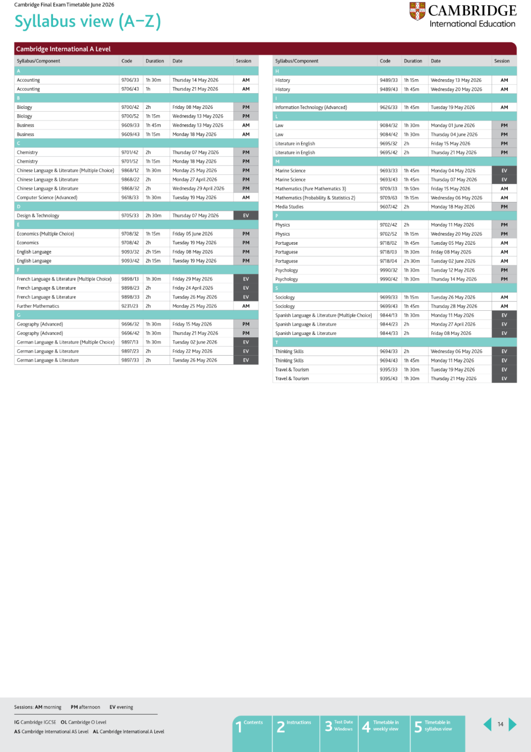 更新！2025年夏季IG&Alevel大考时间表全部出来了！