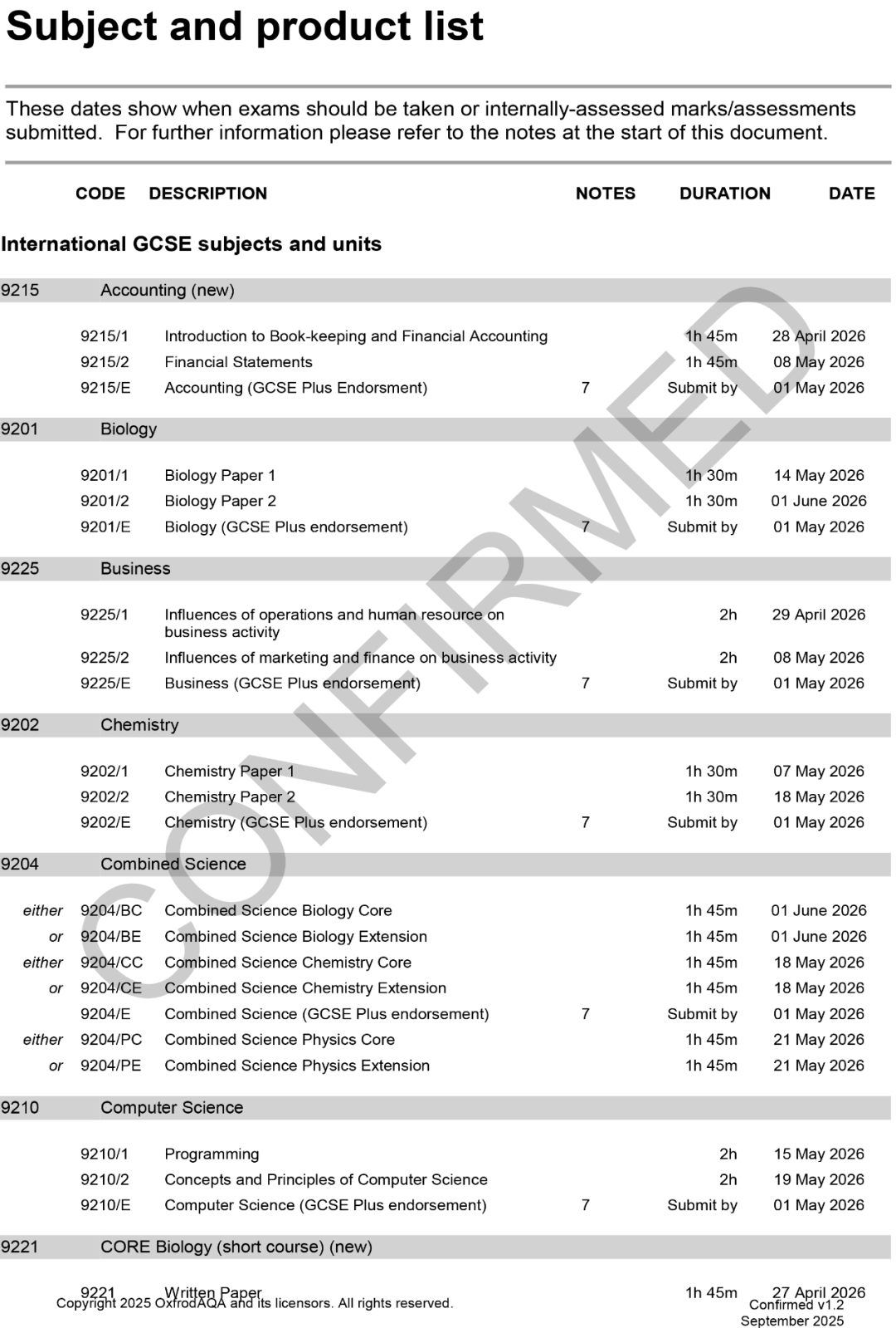更新！2025年夏季IG&Alevel大考时间表全部出来了！
