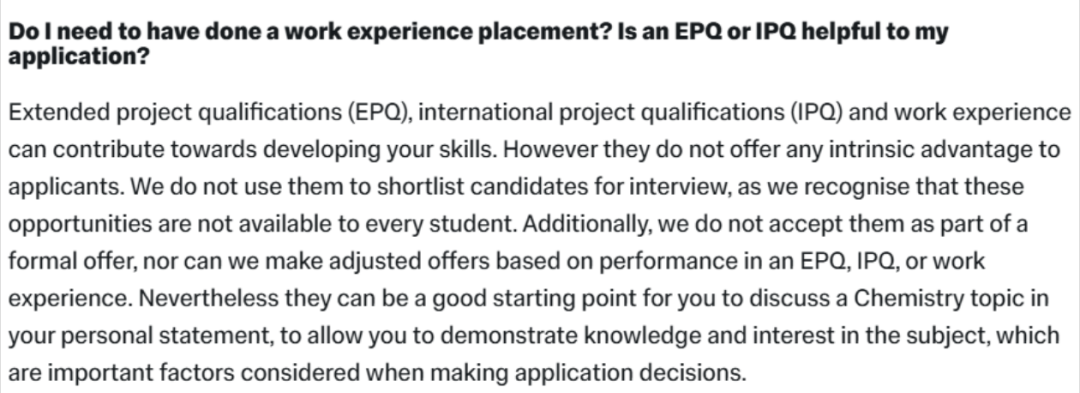 什么是EPQ？EPQ对申请有用吗？