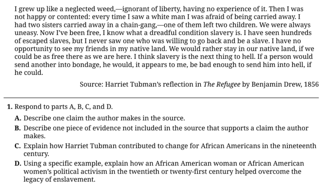 AP African American Studies 各章节重点