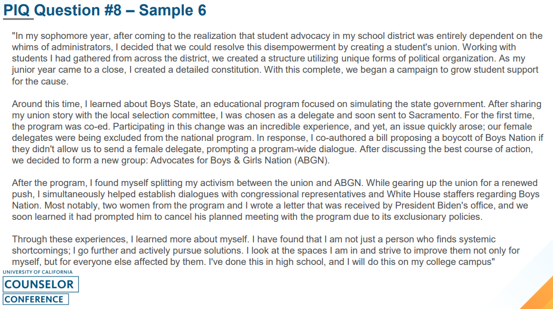 加州大学公布成功&失败 PIQ 文书示范!你的文书踩中这些痛点/要害了吗? 加州大学公布成功&失败 PIQ 文书示范!你的文书踩中这些痛点/要害了吗?