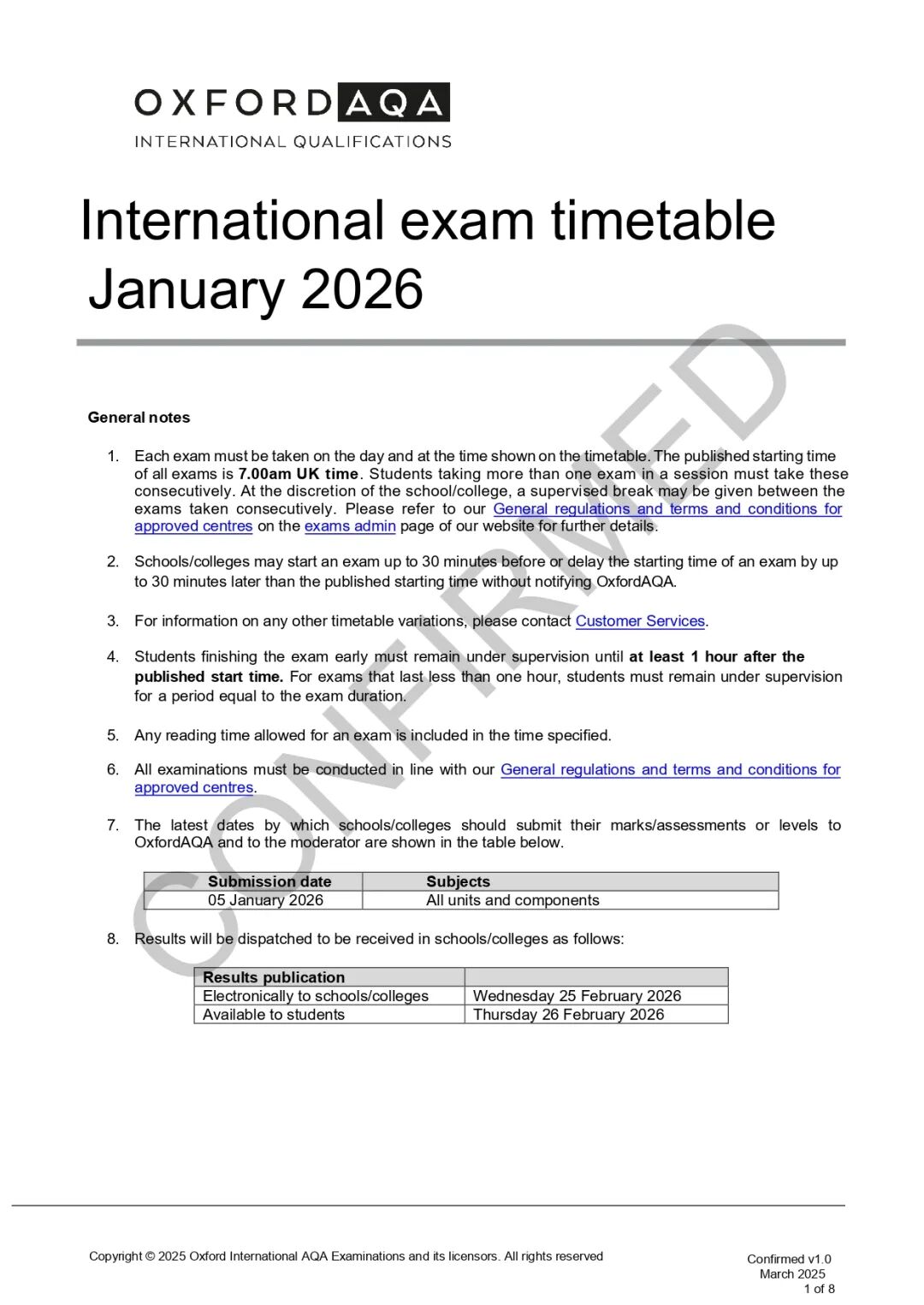 CIE刚刚公布！2026年1月9日发放秋季A-level大考成绩！三大国际考局出分时间汇总来了！