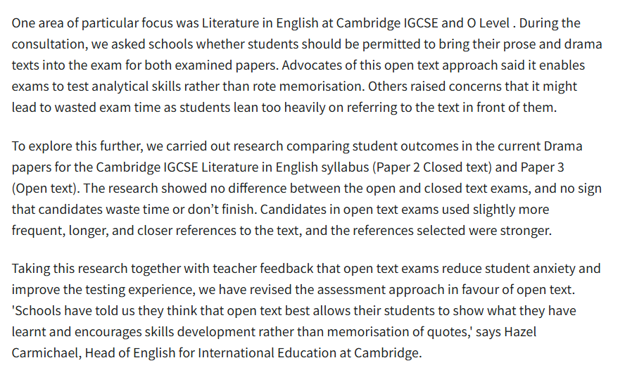 紧急通知！2026年起！CIE超25个科目教学大纲更新！这个学科将迎来开卷考....