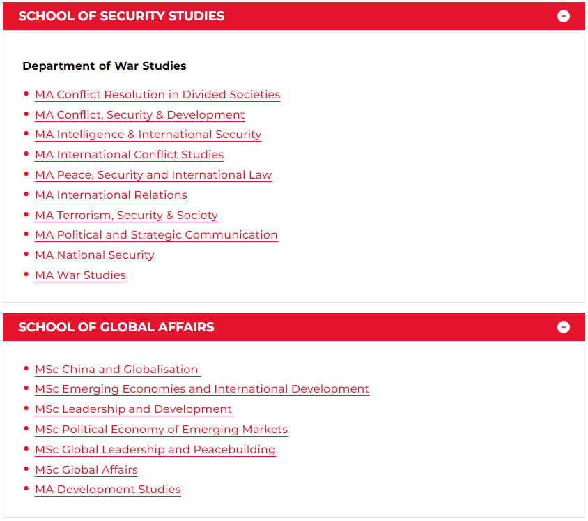 巴政 x 英国伦敦国王学院KCL双学位：两年制国际事务硕士