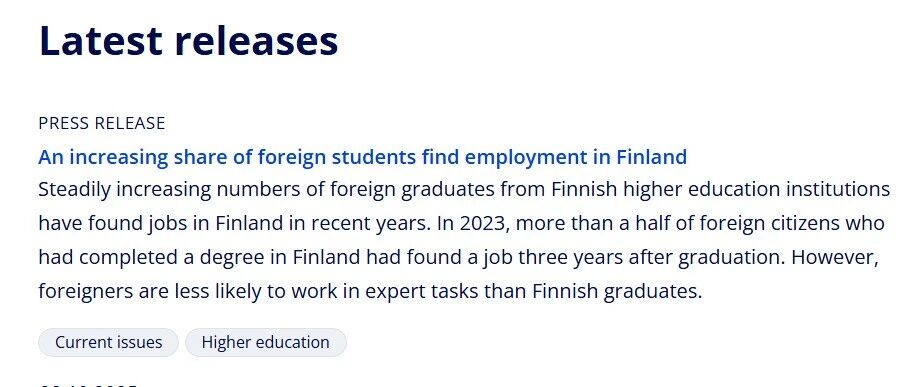 留学芬兰后谁最容易留下？哪些专业最吃香？